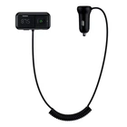 Автомобільний FM-трансмітер модулятор та зарядний адаптер Baseus T Shaped Car Bluetooth MP3 Player S-16 |Bluetooth 5.0, 2USB, AUX/TF, LED-дисплей, багаторівнева система захисту, універсальна сумісність| Чорний