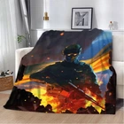 Плед патриотический 3D Мира не будет 12367 135х160 см