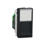 Розетка комп'ютерна RJ45 Schneider Electric Unica New категорія 6UTP 1 модуль антрацит NU341454