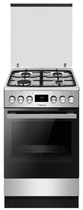 Плита комбінована Hansa FCMX583291, 50х60см, 65л, чавун, газ контр., дисплей, сірий