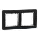 Рамка 3-постова Schneider Electric Sedna Design Штучне чорне скло SDD362802