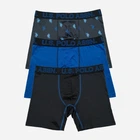 Набор трусов боксеров мужских U.S. Polo Assn USM243PB63-0000A M 3 шт Синий/Черный (885036437460)