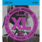 Струны для электрогитары D'Addario EXL120 Super Light Electric Guitar Strings 9/42