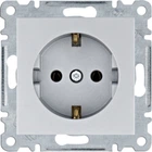 Розетка з з/к Hager Lumina, срібна, 16А/230В WL1052