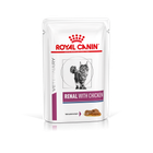 Влажный корм для кошек Royal Canin Renal with chicken Feline при заболеваниях почек