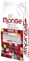 Сухой корм для собак Monge Dog Bwild Gr.Free Mini Утка