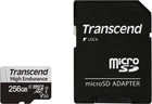Карта памяти Transcend High Endurance 350V microSDXC 256GB UHS-I U3 V30 + SD адаптер (TS256GUSD350V)