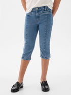 Детские джинсовые бриджи для девочки GAP 965852877 128 см Синие (1159840966)