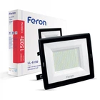Светодиодный прожектор Feron LL-6150 150W с ЕМС 6500K (280*253*40mm) черный IP 65.