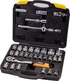 Набор инструментов MASTERTOOL PROFI ½" 32 шт 8-32 мм CrV50BV30 противоударный кейс 78-4032