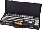 Набор инструментов MASTERTOOL PROFI ½" 24 шт 10-32 мм CrV50BV30 металлический кейс 78-4124
