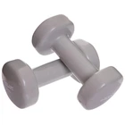 Гантели для фитнеса с виниловым покрытием Zelart Beauty (2x4кг) TA-5225-4 Grey
