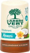 Дезодорант L'Arbre Vert Monoi с кокосовым маслом и экстрактом цветов тиаре 50 мл (3450601043871)