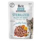 Вологий корм для кішок Brit Care Sterilised Fillets In Gravy with Healthy Rabbit 85 г