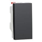 Вимикач 1-клавішний кнопковий Schneider Electric Unica New 10А 1 модуль антрацит NU310654