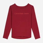 Подростковый лонгслив для девочки Calvin Klein 157177410 140 см Бордовый (1159838990)