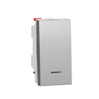 Переключатель с нейтралью Schneider Electric Unica New 1 модуль алюминий NU310330S