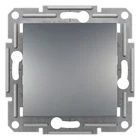 Переключатель одноклавишный Schneider Electric Asfora сталь EPH0400162