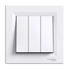 Вимикач 3-клавішний Schneider Electric Asfora білий EPH2100121