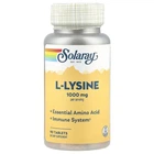 Амінокислота Solaray L-Lysine 1000 мг 90 таблеток