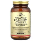 Кальциевый комплекс с витаминами D3, К2, цинком и бором "Advanced Calcium Complex" Solgar, 120 таблеток