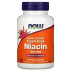 Ніацин, що не викликає припливів, подвійна сила "Flush-Free Niacin Double Strength" Now Foods, 500 мг, 90 капсул