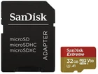 Карта пам'яті SANDISK Extreme microSDHC 32GB UHS-I U3 V30 + SD-адаптер (SDSQXAF-032G-GN6AT)