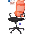 Крісло АКЛАС Доріан BL TILT Помаранчевий (K-09 Orange OS-3000 Black)