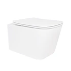 Унитаз подвесной Qtap Crow безободковый керамический белый с сиденьем Soft-close (QT05335170W)