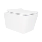 Унитаз подвесной Qtap Crow безободковый керамический белый с сиденьем Soft-close (SD00036222)