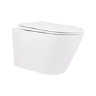 Унитаз подвесной Qtap Swan керамический безободковый с сиденьем Soft-close белый (SD00036227)