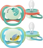 Пустушки Philips AVENT Ultra Air Нічна 6-18 місяців 2 шт (SCF376/28)