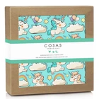 Пеленка Cosas Unicorn Mint Бязь