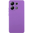 Чохол TPU GETMAN Liquid Silk Full Camera для Xiaomi Redmi Note 13 4G Фіолетовий / Purple