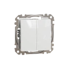 Переключатель двухклавишный Schneider Electric Sedna Design белый SDD111108