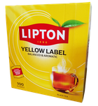 Чай Lipton Yellow Label 100 пакетиков чёрный без добавок и ароматизаторов