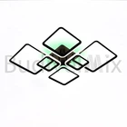 Світильник світлодіодний декоративний накладний Esllse OVAL RGB 7S-SMART-960х750-110 BLACK-220-ІР20 120Вт 3000-6500°К IP20