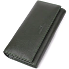 кошелек у два сложения из натуральной кожи ST Leather 23066 Зеленый
