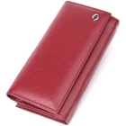 Модный женский кошелек на магнитах из натуральной кожи ST Leather 23113 Бордовый