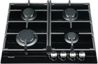 Варочная поверхность газовая Fabiano FHG 1244 VGH Black Glass