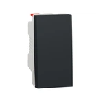Перемикач 1-клавішний Schneider Electric Unica New 10А 1 модуль антрацит NU310354