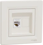 Розетка комп'ютерна RJ45 UTP кат. 5Е Schneider Electric Asfora Крем EPH4300123
