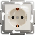 Розетка з заземленням без рамки Schneider Electric Asfora Кремовий EPH2970123