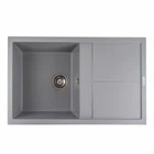 Гранітна мийка для кухні Platinum 7950 Selena матова Сірий металік (00119701)