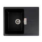 Гранітна мийка для кухні VALESO 6250 ZIRKONE матова Чорна (00119855)