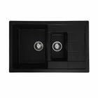 Гранітна мийка для кухні Platinum 7850W TOSKANA матова Чорна (00119670)