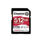 Карта памяти SDHC 512GB UHS-II/U3 Class 10 Kingston Canvas React Plus V60 SD R280/W150MB/s (SDR2V6/5