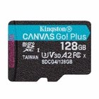 Карта памяти microSDXC Kingston Canvas Go! Plus 128ГБ чтения до 200 МБ/с запись до 200 МБ/с (SDCG4/128GBSP)