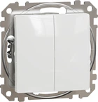 Перемикач 2-клавішний Schneider Electric Sedna Design білий SDD111108