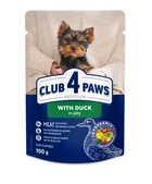 Консервированный корм Club 4 Paws Puppies Small Breeds with Duck in jelly